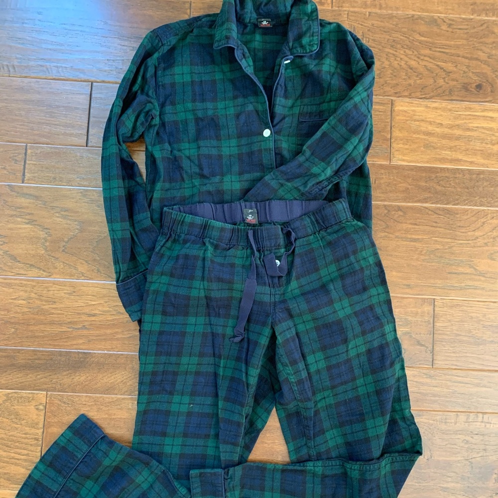 Women’s J. Crew flannel pajama set